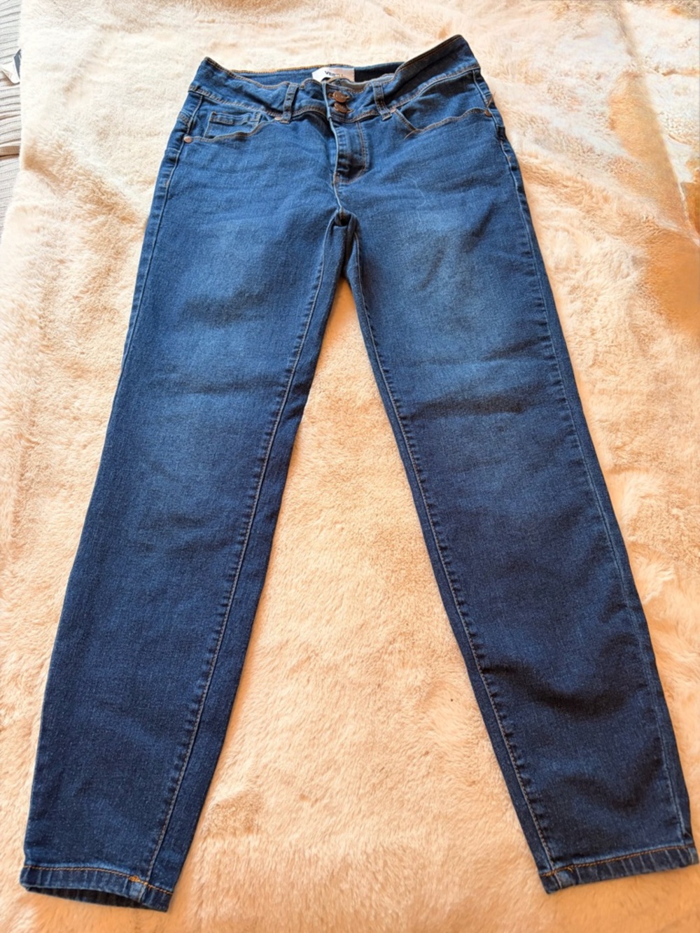 Slim Fit Women's Skinny Jeans in Deep Blue